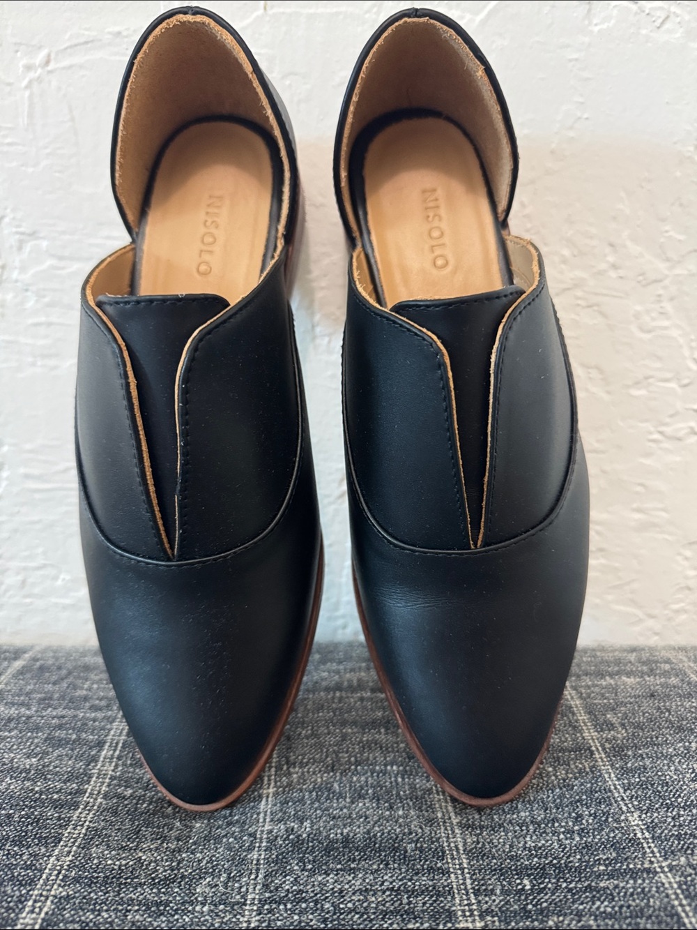 Nisolo Black Leather Slip-On Loafers